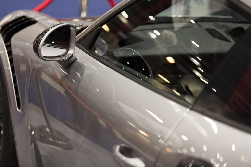 Wing Mirror On A Modern Luxury Sports Car